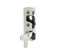 Slimline Single Rotor Latch, Left Hand, 2‐Point Lever, Zinc Plated, 98.5mm