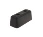 Rubber Square Buffer Heavy Duty Impact, 195 x 78 x 75mm, Black