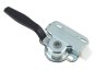 Slam Lock with Handle, Right Hand, Zinc Plated, 92 x 86.5 mm