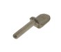 Weld-On Tailboard Gudgeon Pin, 12mm Dia x 60mm Pin, Self Colour