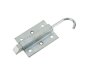 End Slam Bolt With Hooked Tail, 77 x 55mm, Zinc Plated Steel
