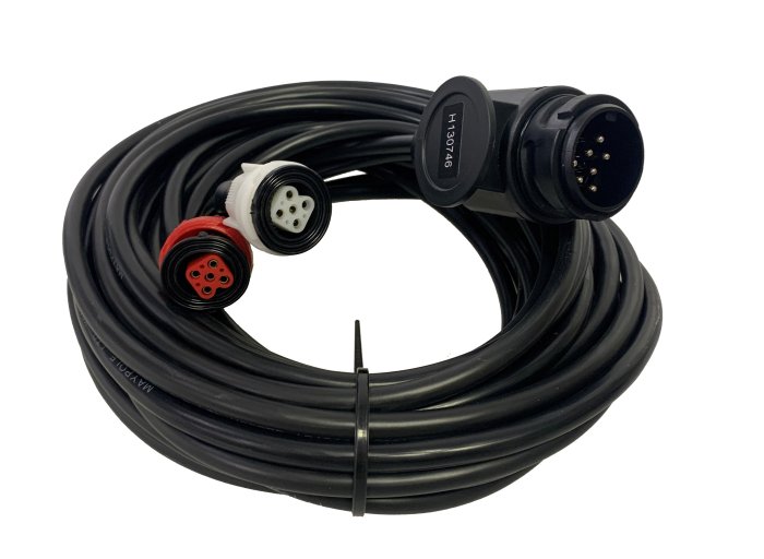 Radex Trailer Lighting Main Harness, 13 Pin Plug, 6m, 2×5-Pin Connectors