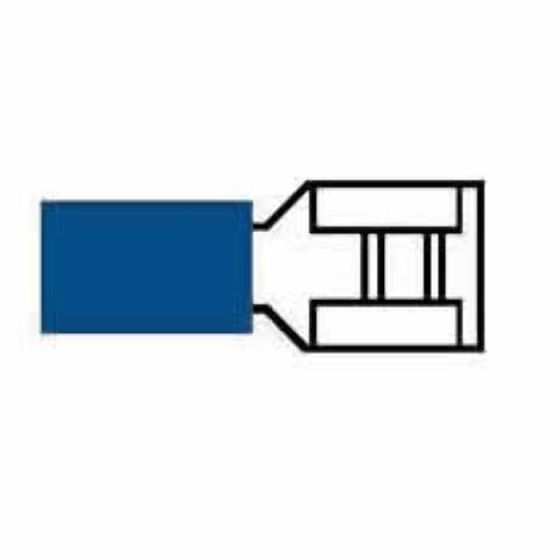 Blue Pre-Insulated Push-On Terminals - 6.30mm (Pack of 1000) - 3-001-17