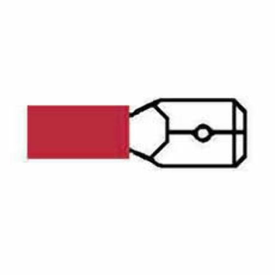 Red Pre-Insulated Blade Terminals - 6.30mm (Pack of 1000) - 3-001-26
