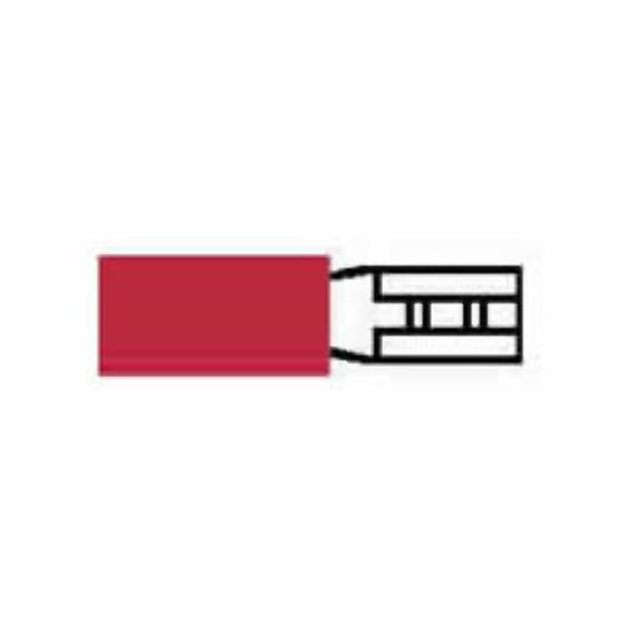 Red Pre-Insulated Push-On Terminals - 2.80mm Pack of 100 - 2-001-30
