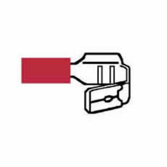 Red Pre-Insulated Piggy-Back Terminals - 6.30mm (Pack of 1000) - 3-001-33