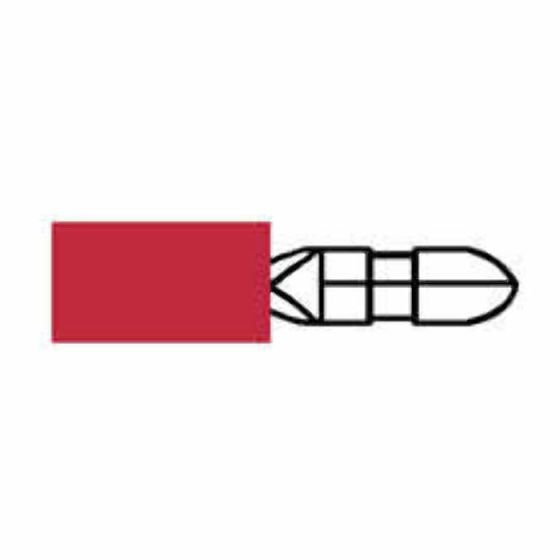 Red Pre-Insulated Bullet Terminals - 4.00mm (Pack of 1000) - 3-001-36