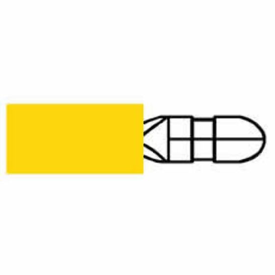 Yellow Pre-Insulated Bullet Terminals - 5.00mm Pack of 100 - 2-001-37