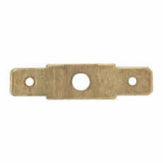 Double Blade Terminal - 6.30mm, 3.70mm Hole (Pack of 50) - 0-005-34