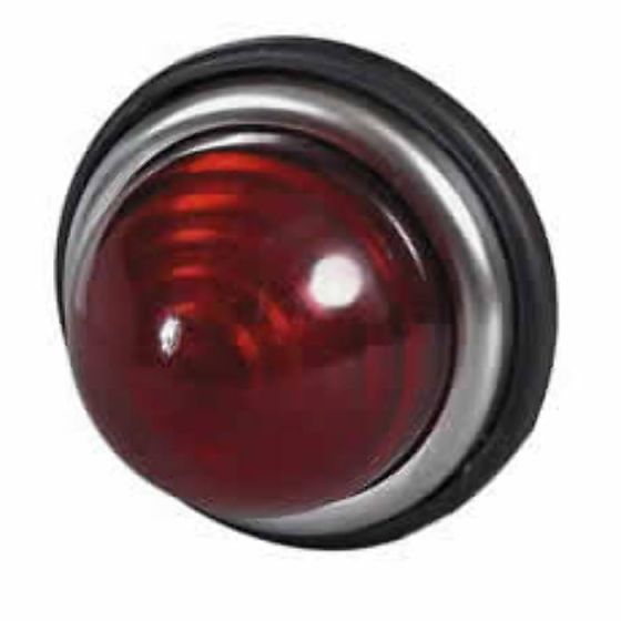 Mini Stop/Tail Lamp - 72mm diameter, 12V 21/5W Bulb - Each - 0-161-00