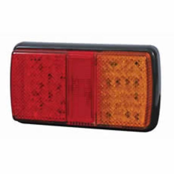 4 Function LED Rear Combination Lamp - Stop/Tail/Direction Indicator/Reflex Reflector - 12/24V - Each - 0-300-50