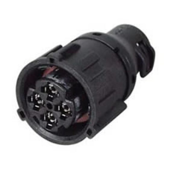DIN Black Nylon In-Line Connector for 10NW Tubing - 4 Way - Each - 0-326-53