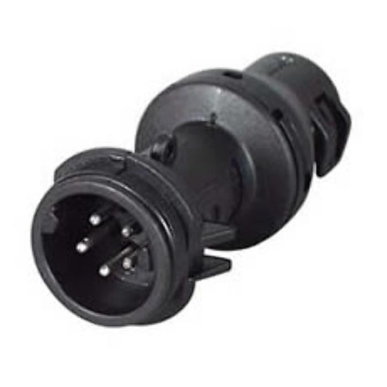 DIN Male Black Nylon Connector for 10NW Tubing - 5 Way - Each - 0-326-55