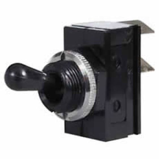 On/Off Toggle Switch with Plastic Toggle Lever - 10A at 12V - Each - 0-364-00