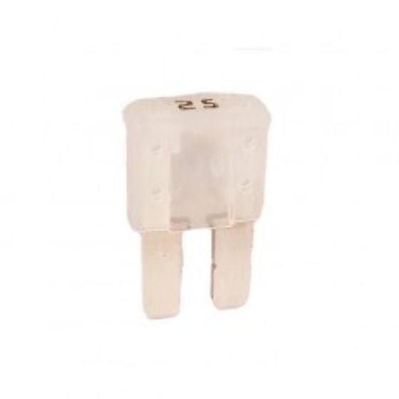 25A White Micro 2 Blade Type Fuse - Pack of 10 - 0-376-82