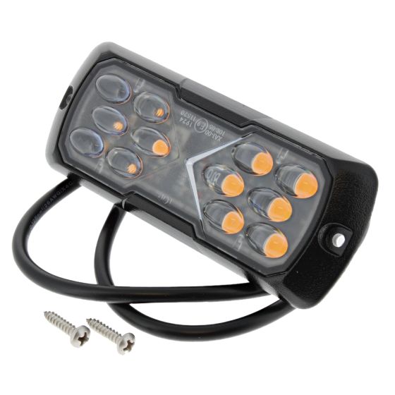 R65/R10 Led Warning Light 12 Amber 12/24volt Bx1 - 0-441-12