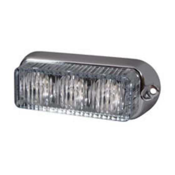 Red High Intensity 3 LED Horizontal Warning Light - 12/24V - Each - 0-442-05