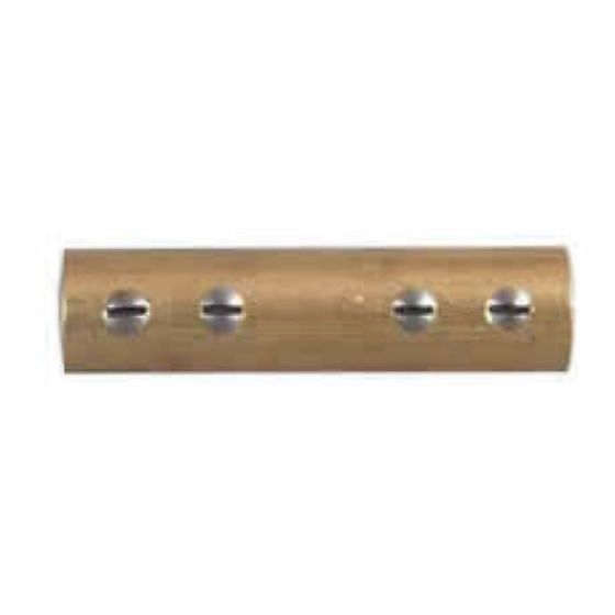 Brass Cable Connector with Heat-Shrinkable Sleeve - for cables up to 40mm - PK 10 - 0-466-00