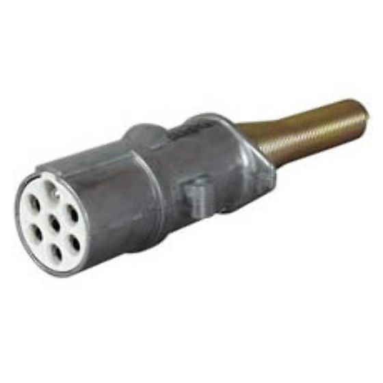 24V 7 Pin Alloy Trailer Socket - ISO 3731(24S) - Each - 0-477-99