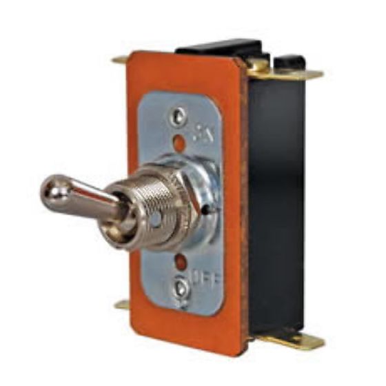 On/Off Double-Pole Heavy Duty Switch with Metal Lever - 20A at 12V - Each - 0-495-00