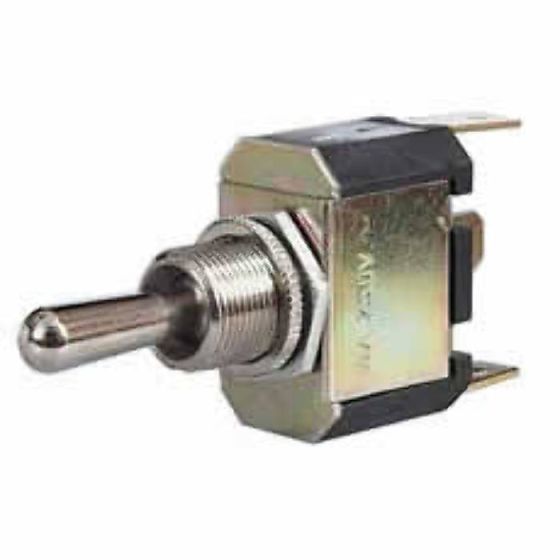 3 Way On/Off/Momentary Toggle Switch c/w Metal Lever - 10A at 28V Pack 100 - 3-496-00