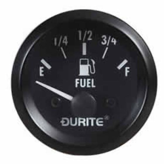 24V Illuminated Fuel Gauge with Sender - 52mm - Each - 0-523-56