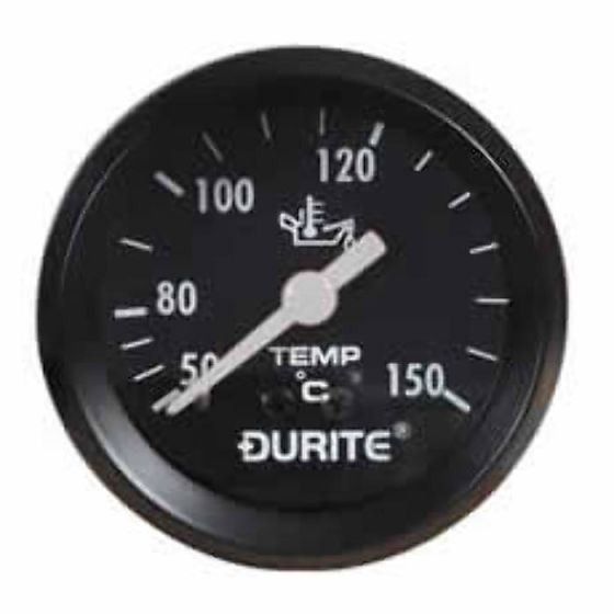 Mechanical Oil Temperature Gauge with 12' Capillary - 52mm - Each - 0-533-15