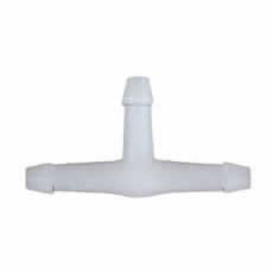 Plastic T-Piece Connector for Windscreen Washer Tubing (Pack of 10) - 0-593-04