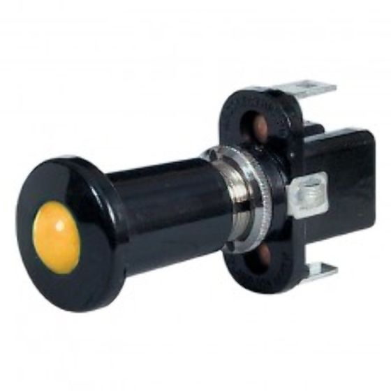 Amber Iluminated Push/Pull Switch - 12V - Each - 0-597-20