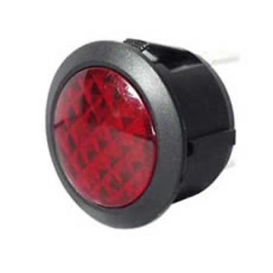 Red LED Warning Light for 20mm diameter Panel Hole - 12/24V - Each - 0-607-35