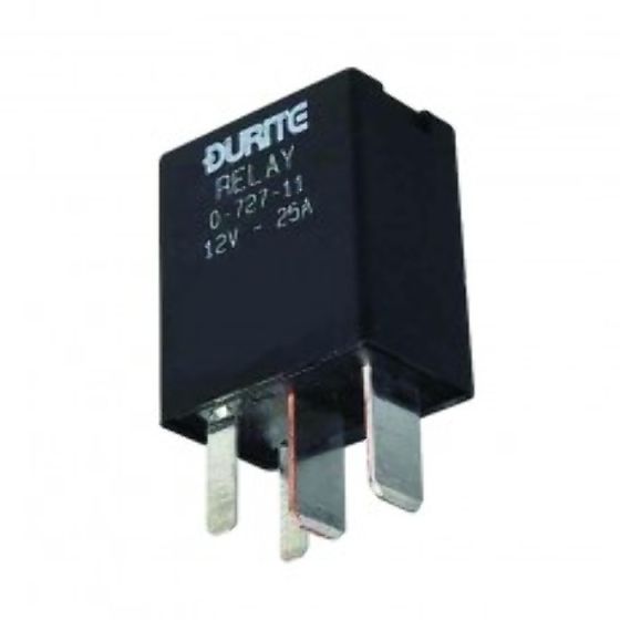 12V Micro Make/Break Relay Sealed with Resistor - 25A - Each - 0-727-11