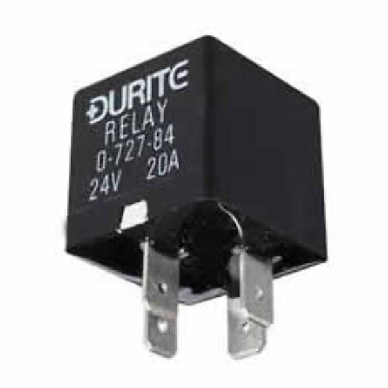 12V Mini Make/Break Relay - A Type Termination, Sealed with Resistor - 30A - Each - 0-727-63