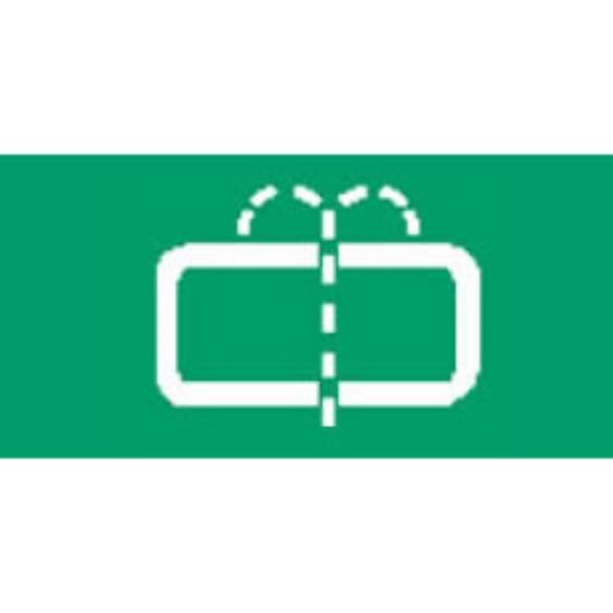 Green Rear Window Washer Rocker Switch Lens - bottom half - Each - 5-792-54