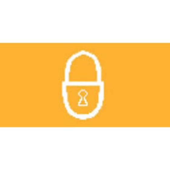 Amber Lock Rocker Switch Lens - bottom half - Each - 5-792-55