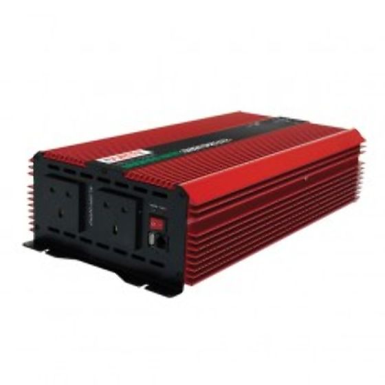 2000W 12V DC to 230V AC Compact Modified Wave Voltage Inverters - Each - 0-856-26