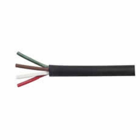 4 Core Thin-Wall PVC Trailer Cable - 0.65mm x 30m - 0-993-00