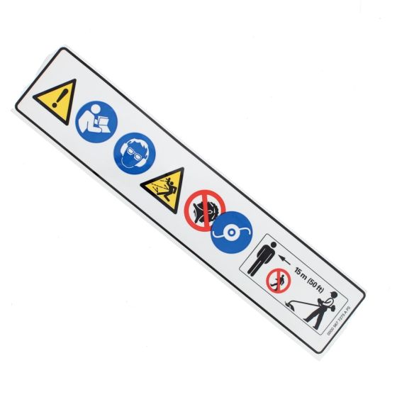 Warning pictogram FS for Stihl FS36, FS40, FS44 Brushcutters- 0000 967 7275