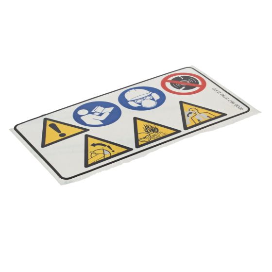 Warning Decal for Stihl TS410, TS420 Disc Cutters - OEM No. 0000 967 3799