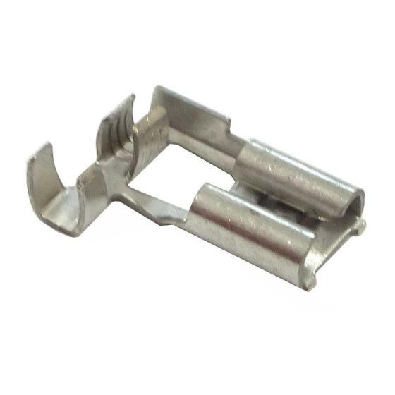 Female Flag Terminals 6.3mm for Electrical Installations - 50 Pack