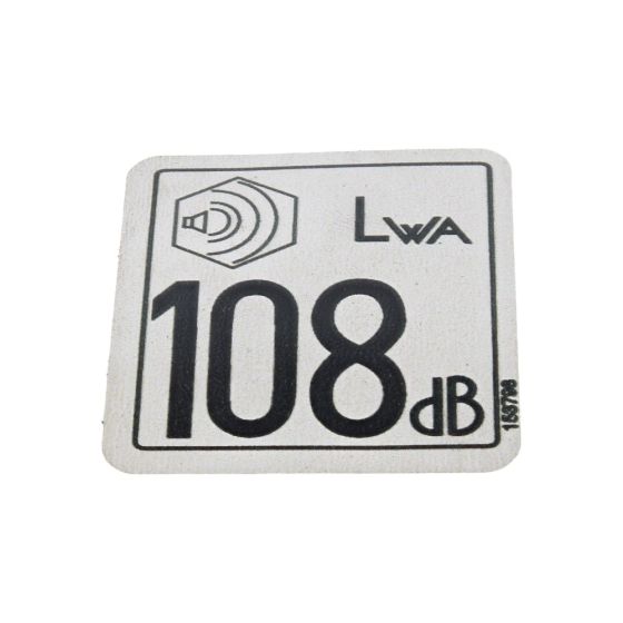 Sound Decal for Wacker VP1340, VP1550 Plate Compactor - OEM No. 5000153798