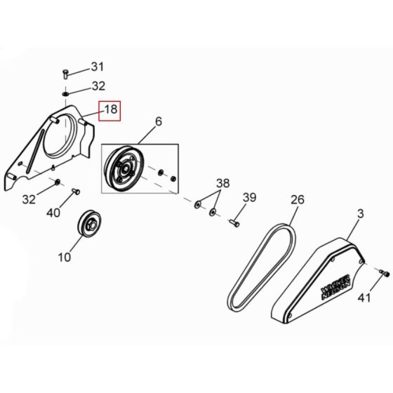 Beltguard WP1540A - Genuine Wacker Part No. 0402031