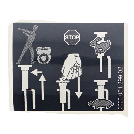 Sticker Label for Hatz 1B50 Engines - 05129902