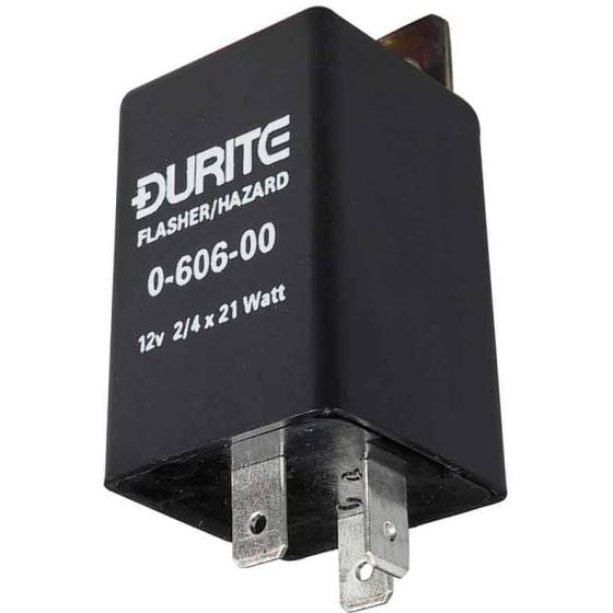 Durite 12V Flasher/Hazard Unit, 2/4 x 21W - 0-606-00