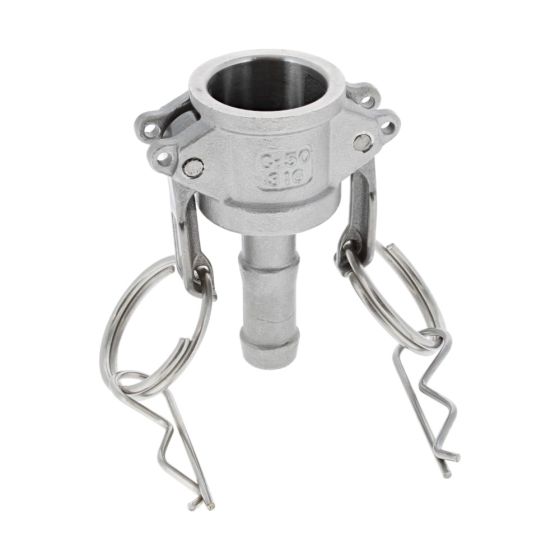 1/2" Type C Camlock X Hosetail Stainless Steel