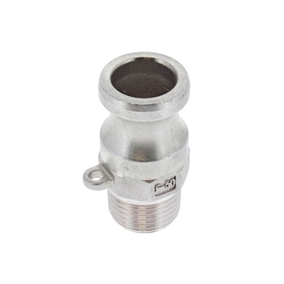 1/2" X BSPT Male Stainless Steel Type F Camlock Coupling
