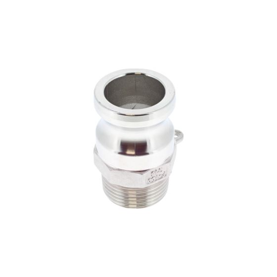 1" Type F X BSPT Male Stainless Steel Camlock Couplings