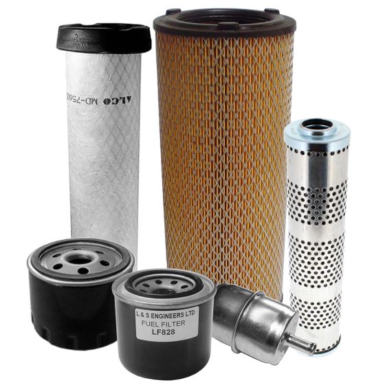 Filter Service Kit for Barford SX3000H 3 Tonne and SXR3500H 3.5 Tonne Hydrostatic Dumpers with Kubota Engine