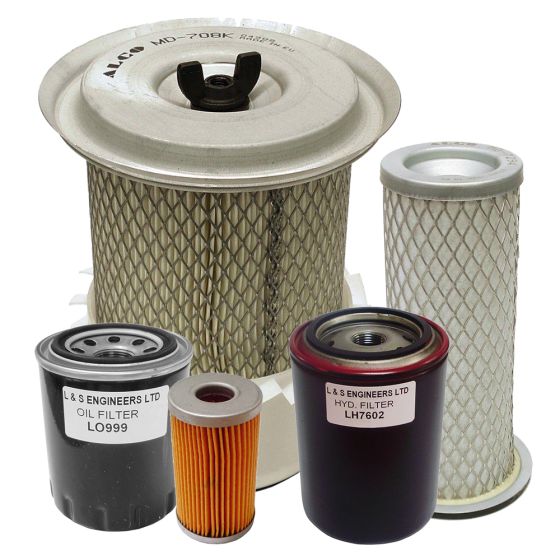 Filter Service Kit for Benford Terex 3.5 Tonne Dumpers with Yanmar Engine - Metal Tanks - January 1997 to March 2004