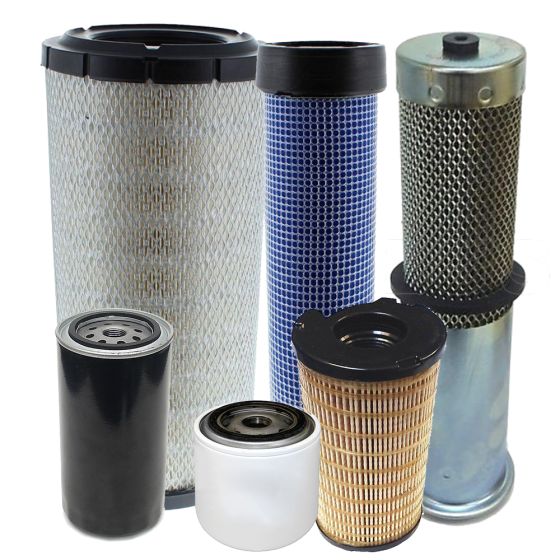 Filter Service Kit for Benford Terex 9 Tonne Dumpers with Perkins T1 Engine, Plastic Filter Housing and Tanks - June 2000 - March 2004