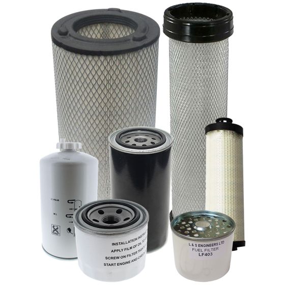 Filter Service Kit for Terex/ Mecalac TA5, TA6, TA7 Dumpers with Perkins T3 Engine, Metal Tanks and ITL Transmission - April 2008 - March 2013
